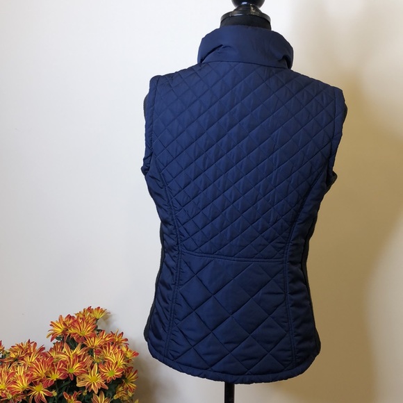 Andrew Marc Quilted Marine/Navy Vest Small - Picture 8 of 8